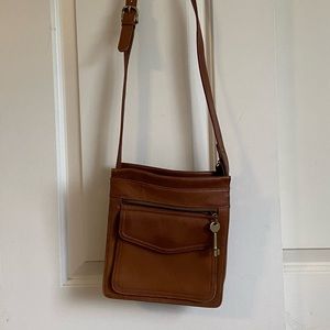 Genuineeather fossil crossbody